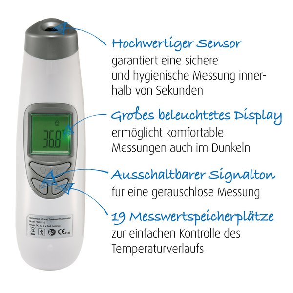 SoftTemp 3in1 kontaktloses Infrarot - Fieberthermometer von Reer